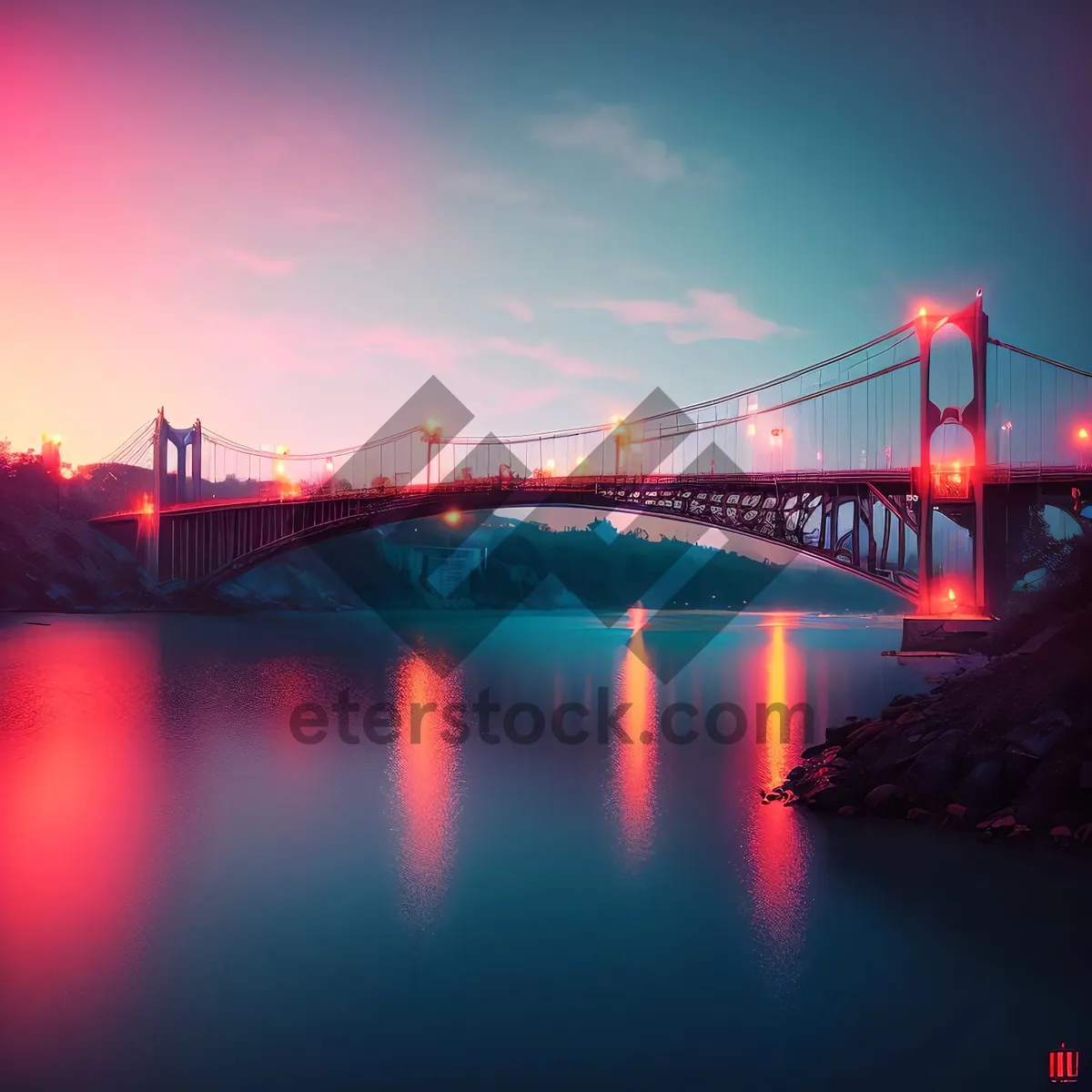 Picture of Golden Gate Bridge at Dusk
