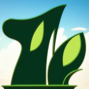 Leafy Art Graphic Design Icon