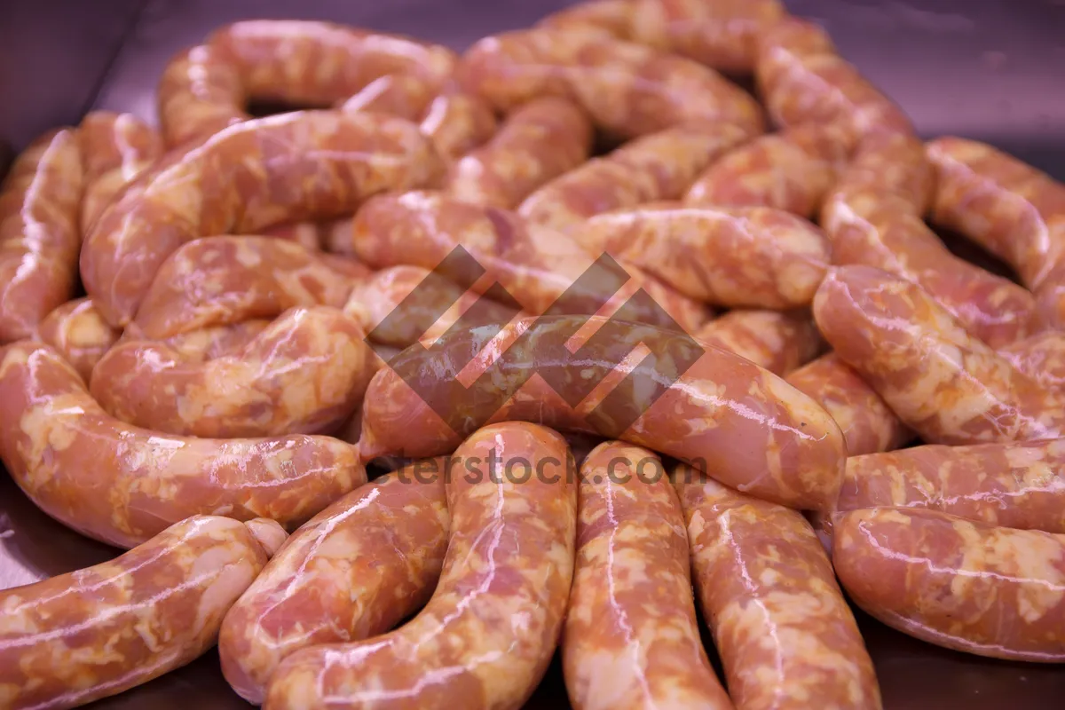 Picture of Delicious Pretzel Snack Close-Up Showing Freshness