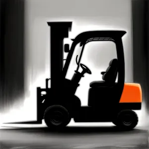 Wheeled Vehicle Cartoon: Car, Bus, Truck, Forklift