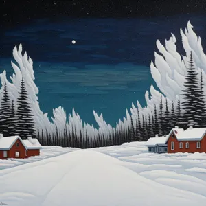 Winter Wonderland Mountains Skiing Adventure Landscape