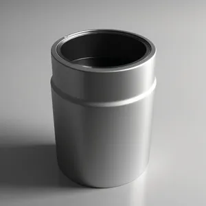 Empty coffee mug on garbage can