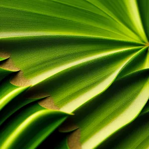 Vibrant Desert Leaf: Futuristic Fractal Design with Bright Colors