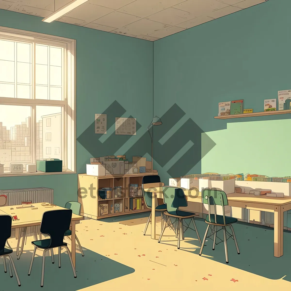 Picture of Contemporary Luxury Living Room with Stylish Furniture and Interior Design