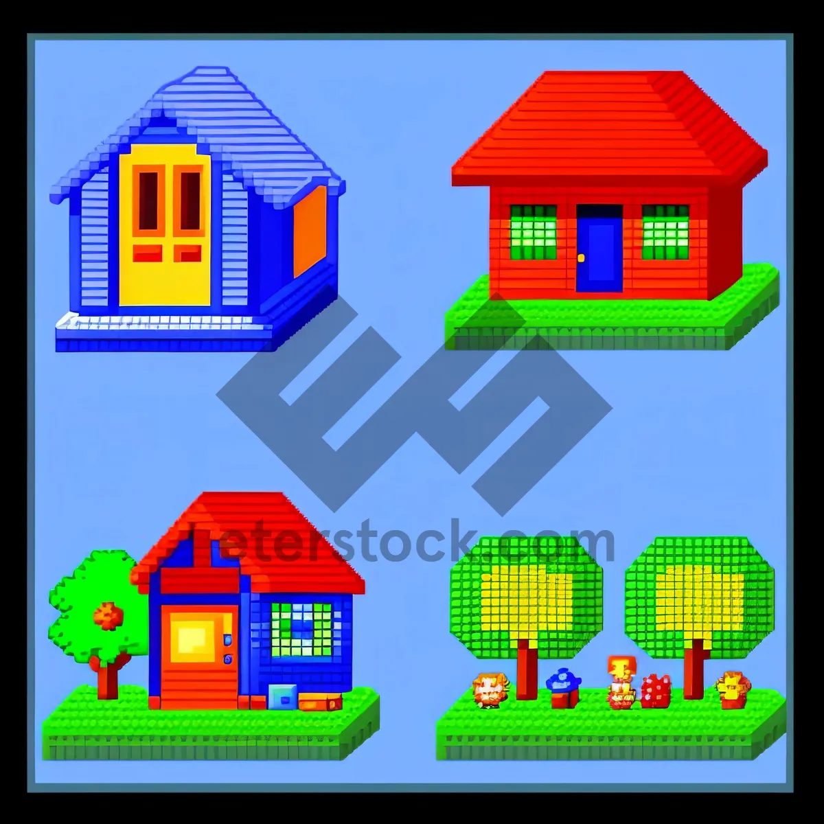 Picture of Modern Home Icon - Real Estate Property for Sale