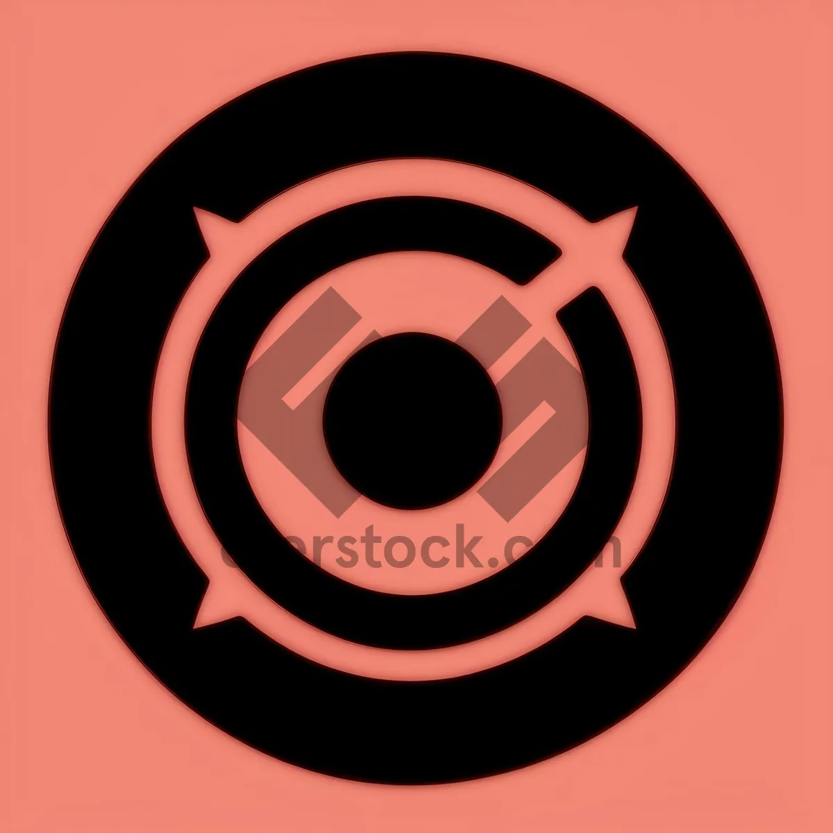 Picture of Black 3D Icon Circle Design