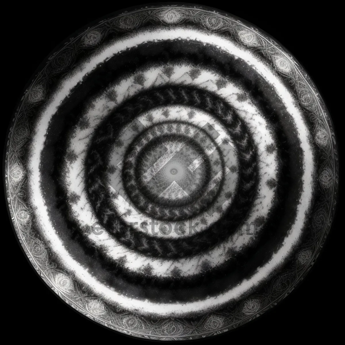 Picture of Coiled Snail Spiral: Graphic Mollusk Design