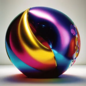 Colorful Glass Earth Globe in 3D Design