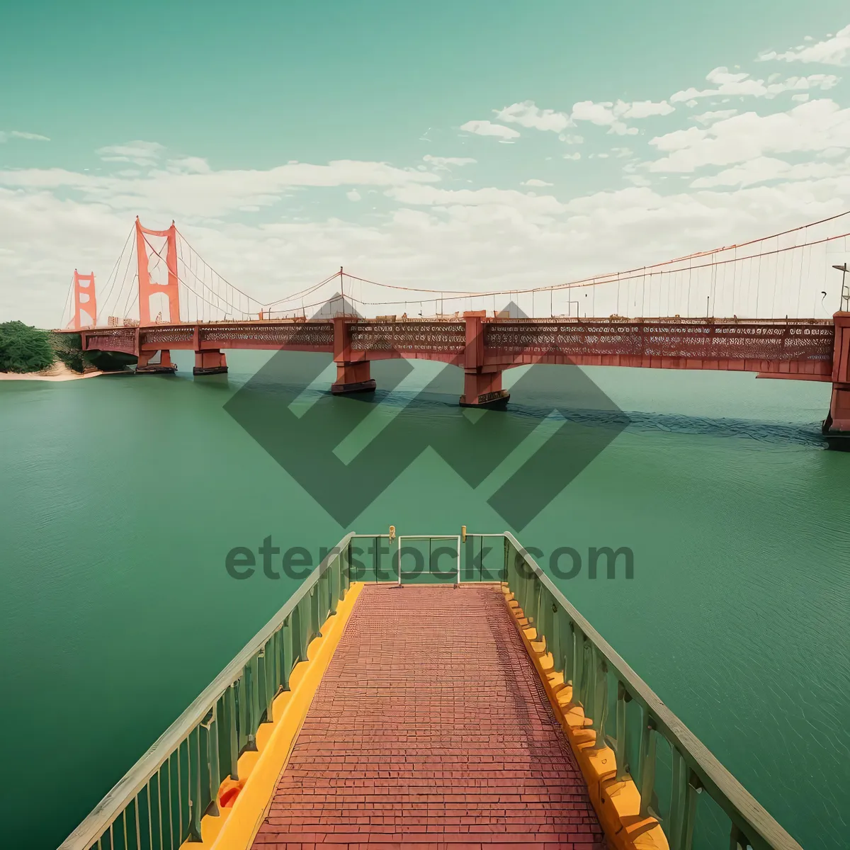 Picture of Golden Gate Bridge at Dusk: Iconic City Landmark over Pacific