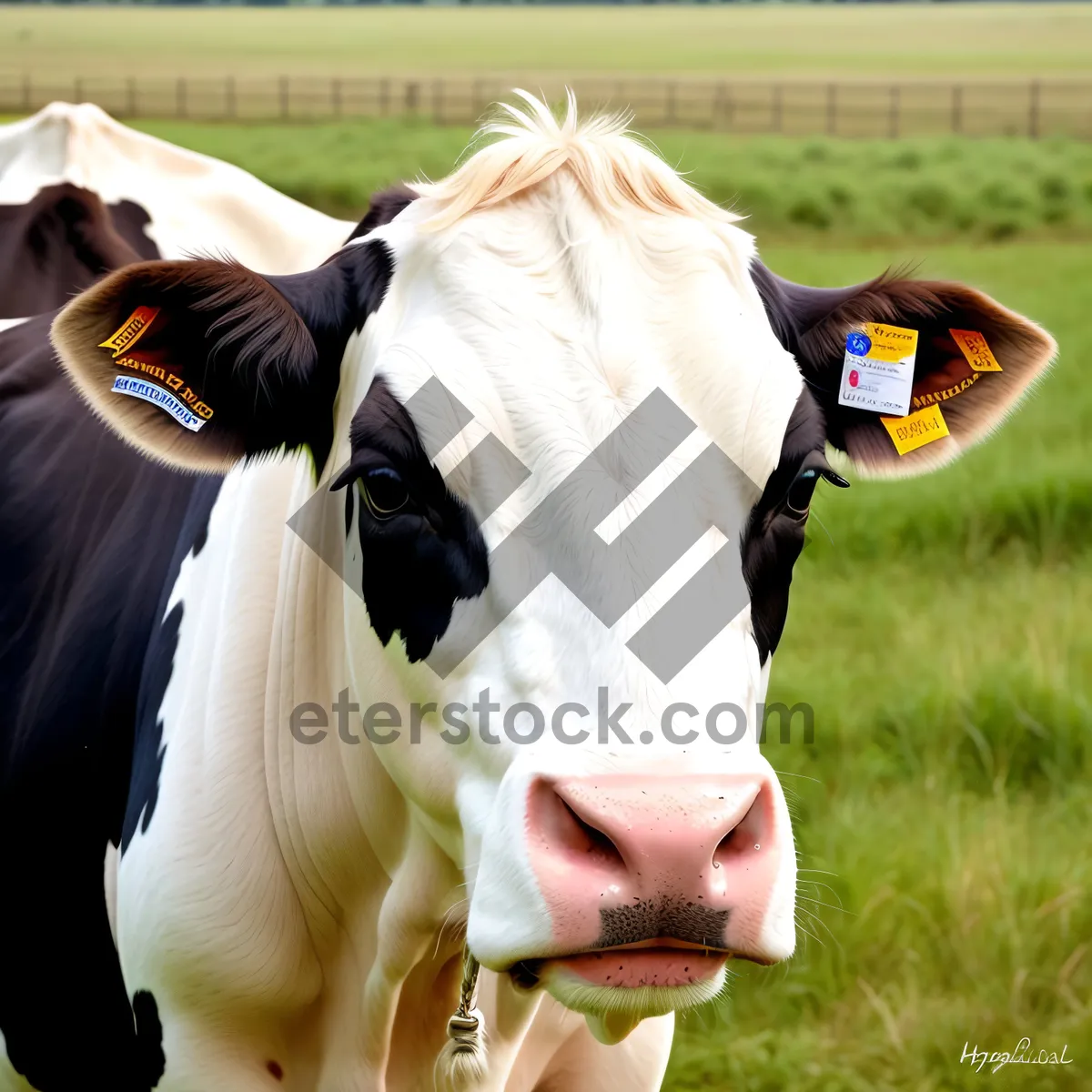 Picture of Rural Livestock Grazing in Brown Pasture