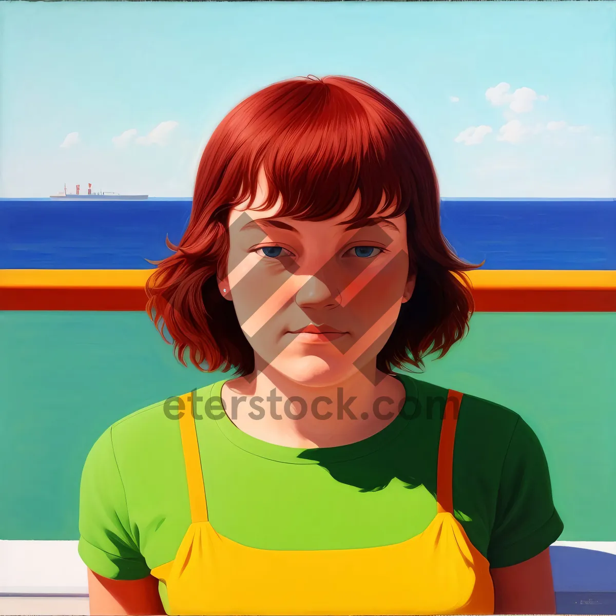 Picture of Joyful Little Child with Beautiful Smile