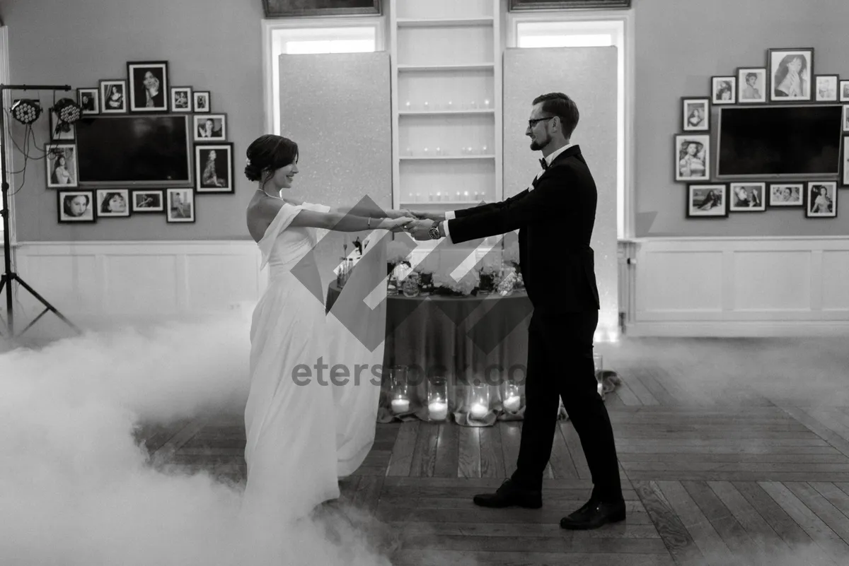 Picture of Professional businessman and female dancer at mercantile establishment.