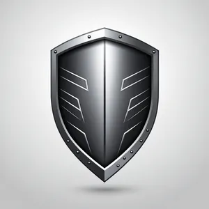 Graphic shiny metal 3D heart icon symbol
