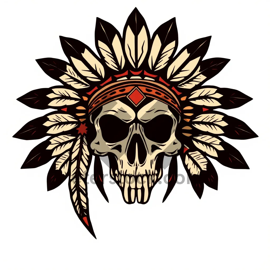 Picture of Pirate symbol graphic design silhouette decoration element