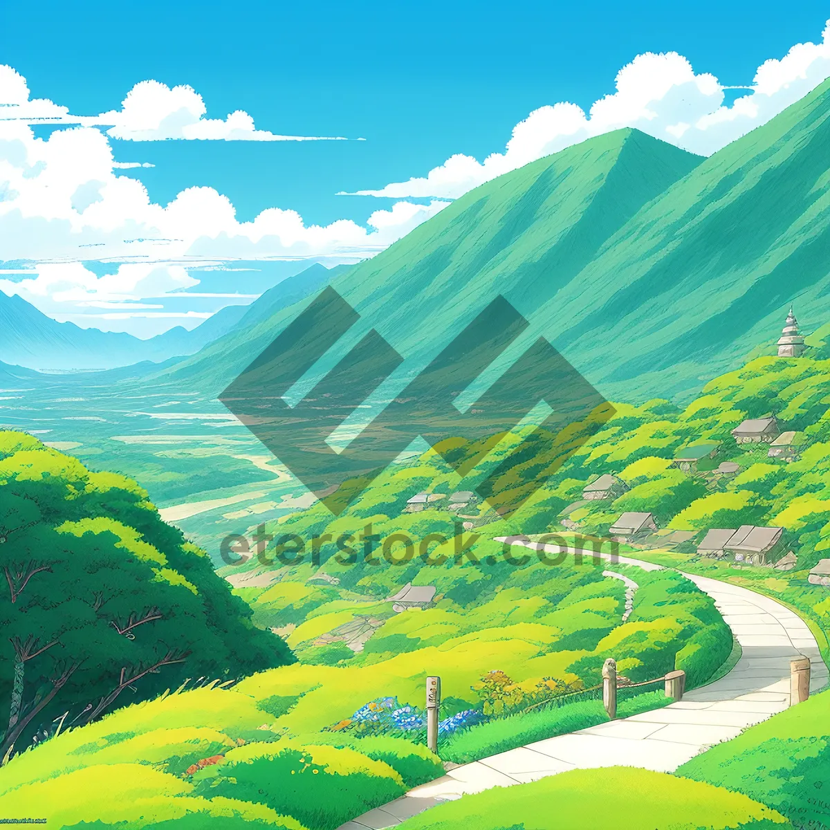 Picture of Serene Highland Farm with Majestic Mountain Views