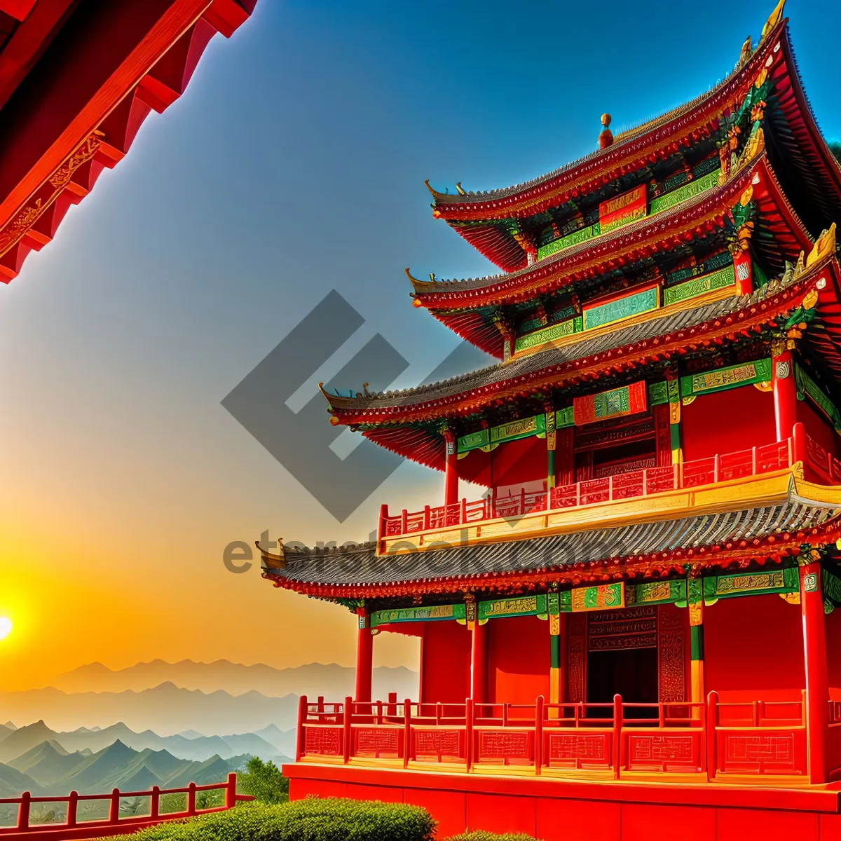 Picture of Ancient Chinese Pagoda: Iconic Symbol of Religious Architecture