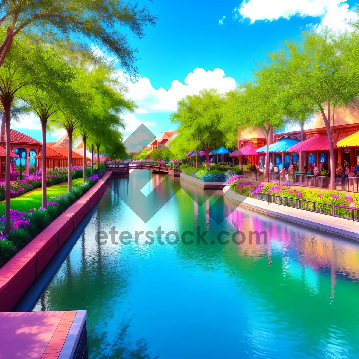 Picture of Tropical Paradise at a Resort Hotel