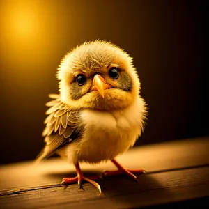 Adorable Fluffy Baby Bird - Marmoset Chick