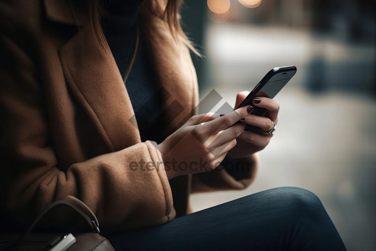 Picture of Business person writing notes with a pen and phone