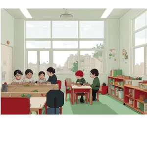 Modern Luxury Living Room with Wood-Finished Furniture