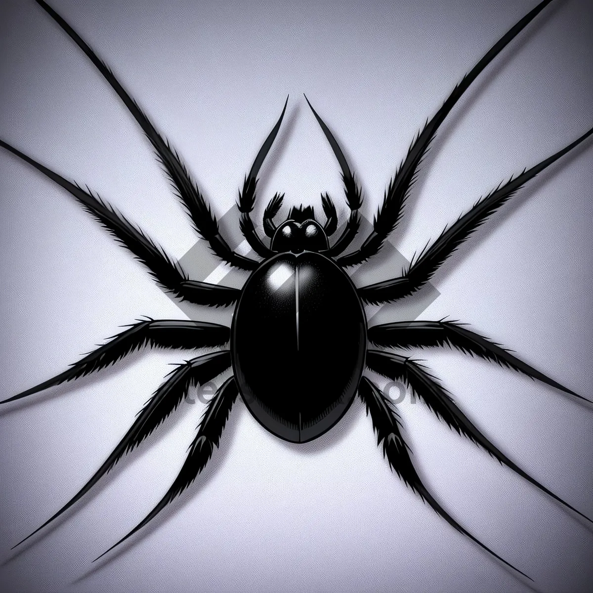 Picture of Black Widow Spider - Deadly Arachnid in Nature