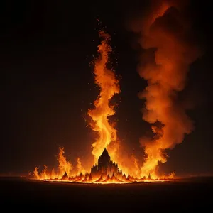 Blazing Inferno: Fiery Heat and Danger
