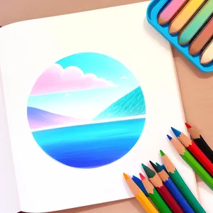 Vibrant Rainbow Pencil Art