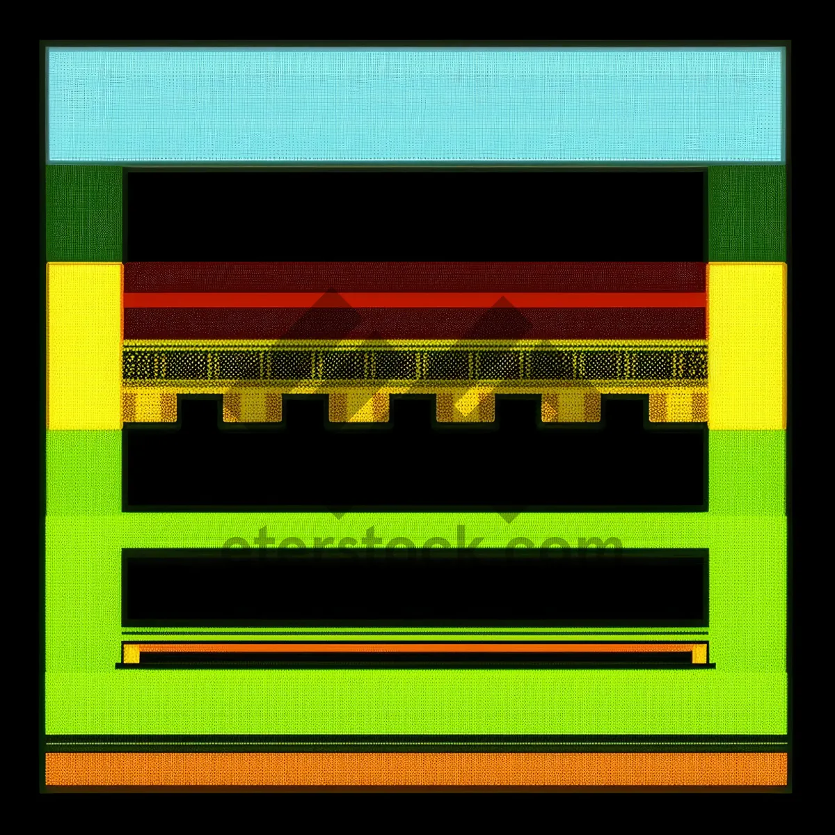 Picture of Digital Equipment: Black Oscilloscope with Graphic Equalizer