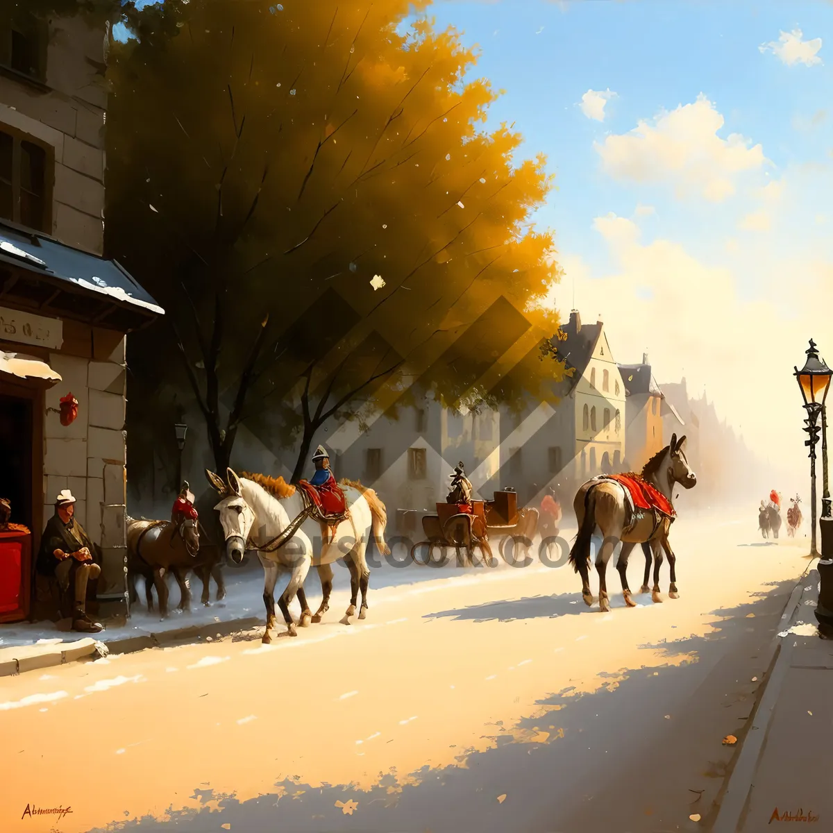 Picture of Winter Wonderland with Horse and Cart