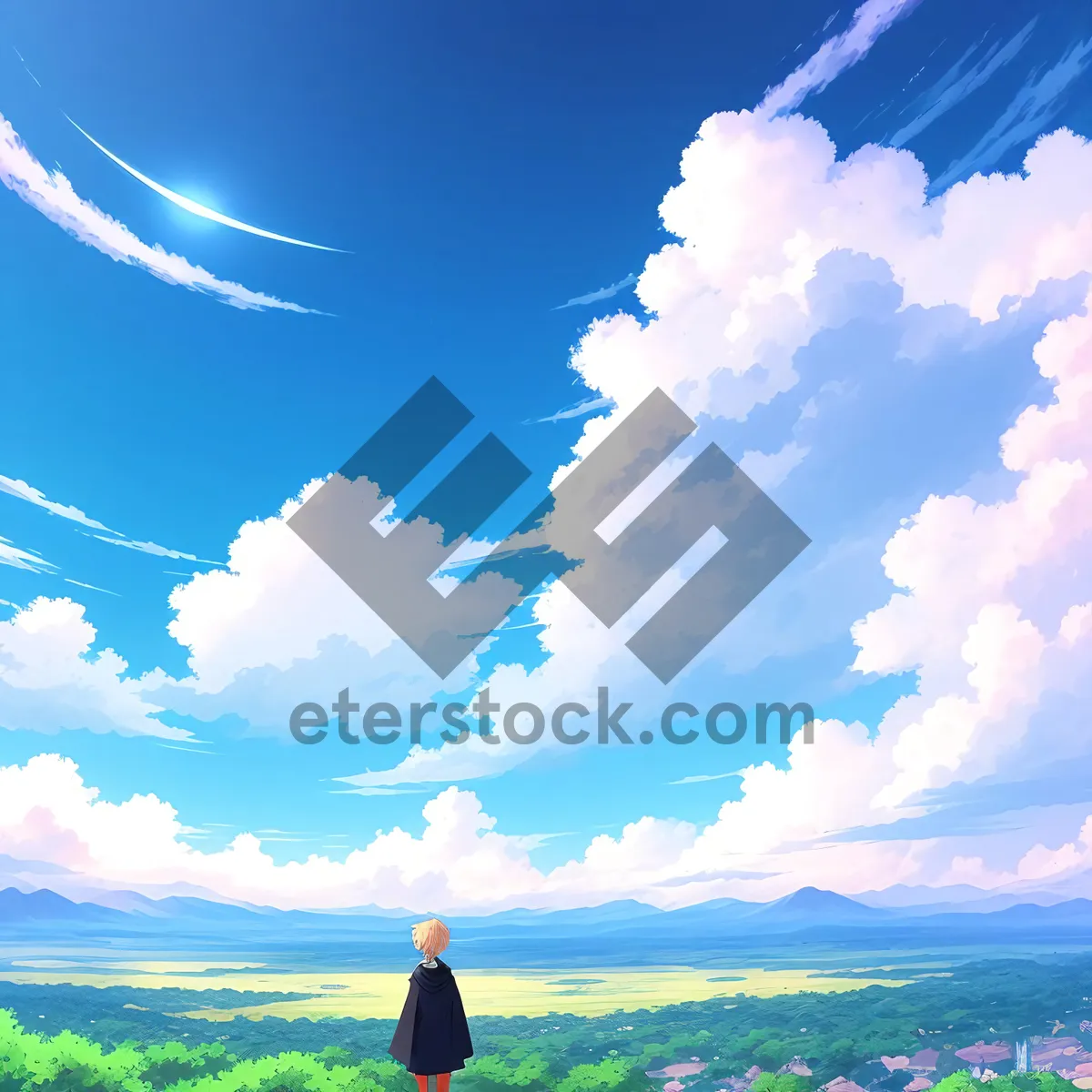 Picture of Sunset Skyline Silhouette: Captivating Dusk Scenic View