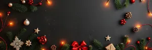 Black and Bright Sky with Fireworks Display