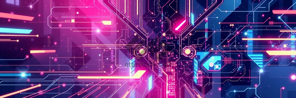 Picture of Glowing Starlight Celebration Graphic Design Wallpaper