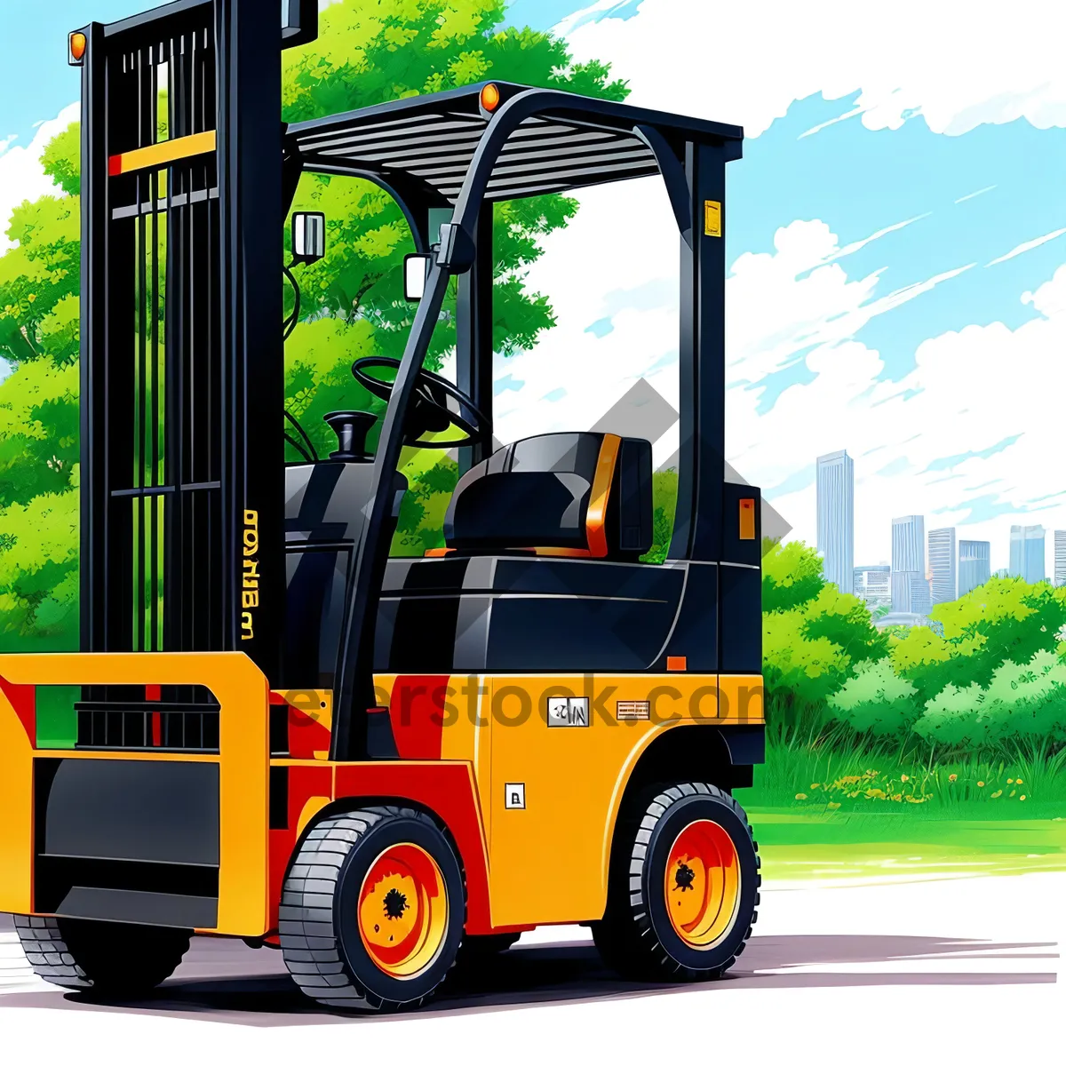 Picture of Heavy-duty Forklift for Industrial Transportation