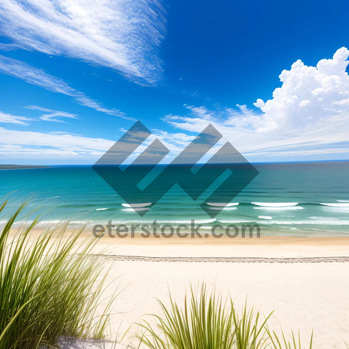 Picture of Tropical Beach Paradise: Sun, Sand, and Waves