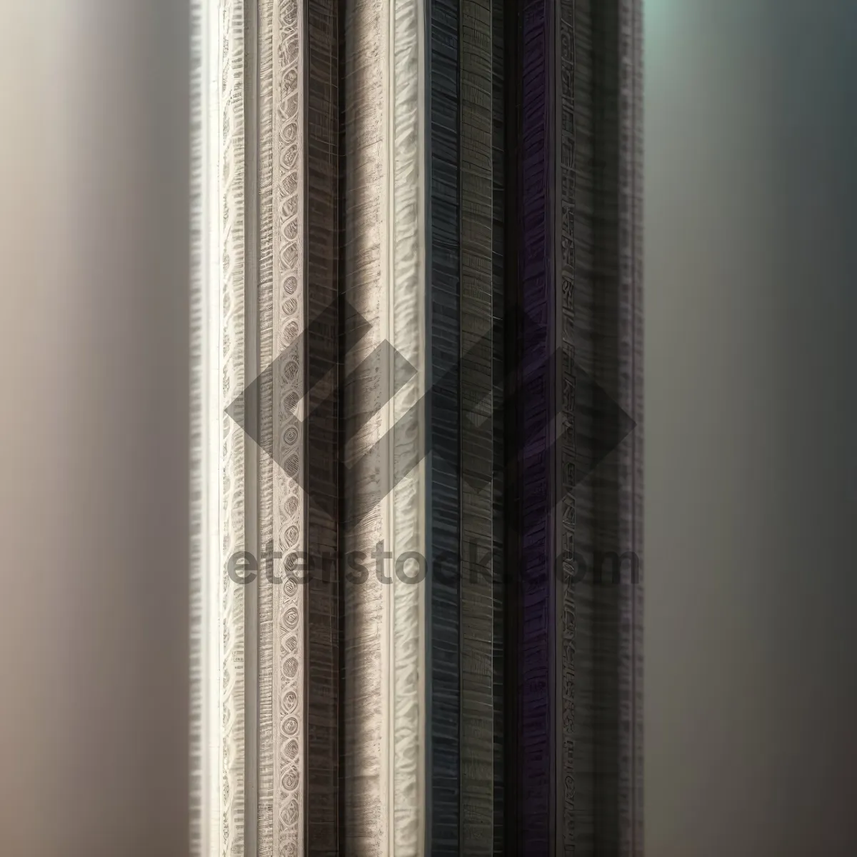 Picture of Abstract Column Design on Textured Wallpaper