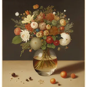 Winter Floral Gift in Festive Vase