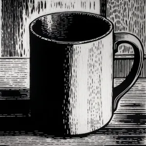 Morning Brew: Classic Black Coffee in Glass Mug