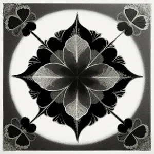 Floral Symmetry: Retro Ornate Swirl Pattern Wallpaper