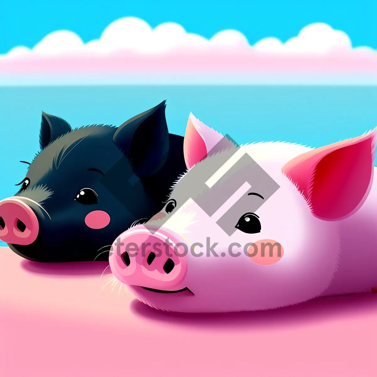 Picture of Pink Piggy Bank: Symbol of Wealth and Savings