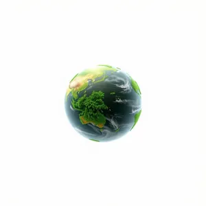 Space planet globe map of world