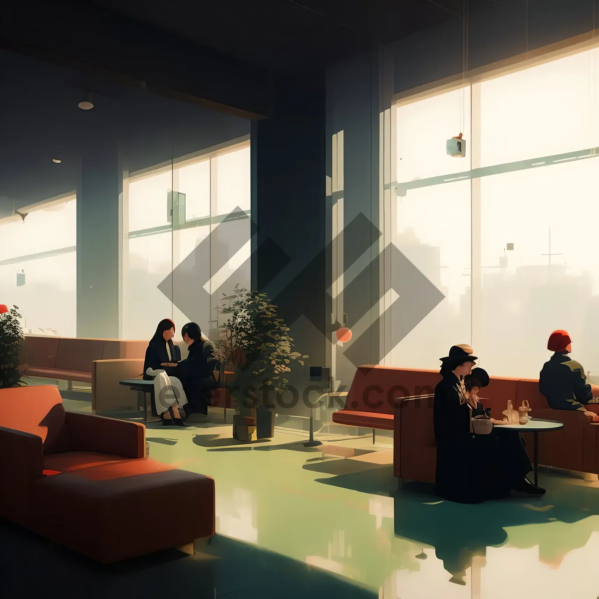 Picture of Modern Residential Interior with Stylish Furniture