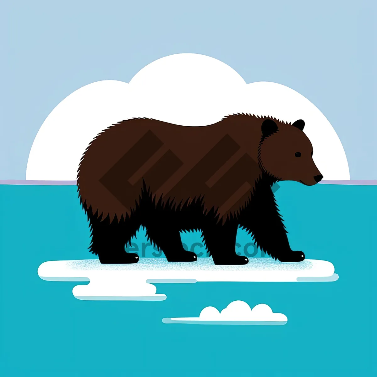 Picture of Arctic Cartoon Art Illustration