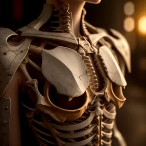 Anatomical Skeleton: Detailed 3D X-ray of Human Skull