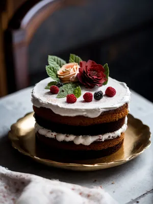 Delicious Berry Trifle with Sweet Cream and Fresh Fruit