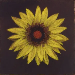Bright Yellow Sunflower in Full Bloom