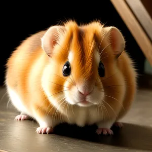 Furry Friends: Cute Guinea Pig with Fluffy Fur