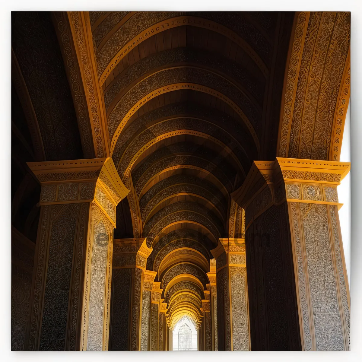 Picture of Stunning Architectural Columns at Historic Cathedral