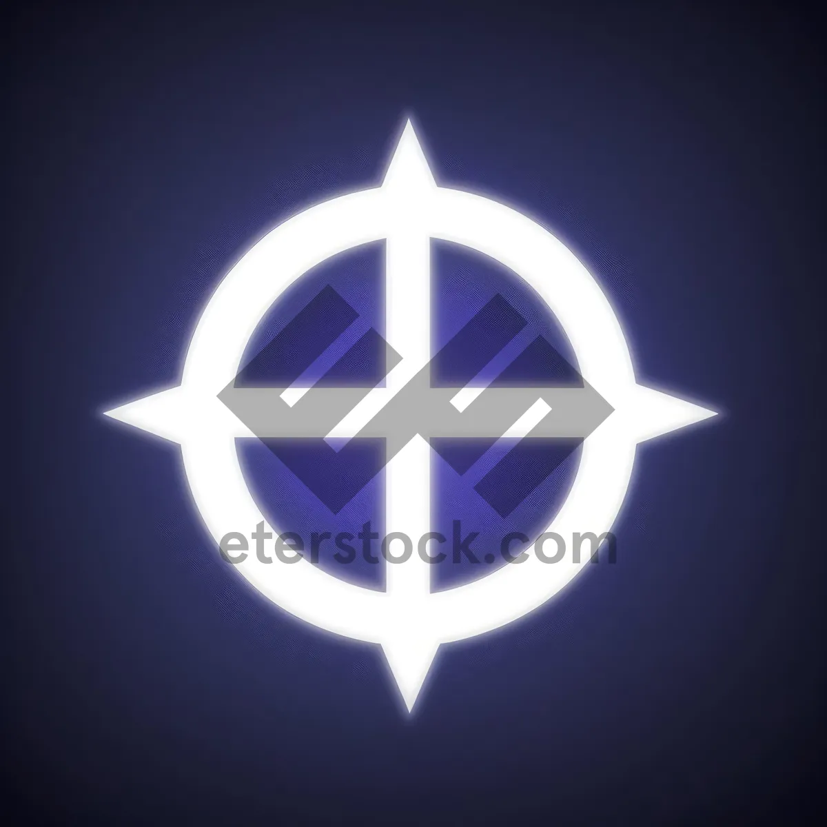 Picture of Decorative Heraldry Symbol: Artistic Star Icon Design