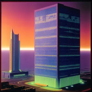 Metropolis Skyline: Urban Marvel of Glass and Steel