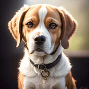 Gorgeous Golden Spaniel Puppy Sporting a Cute Expression